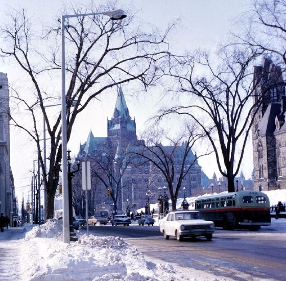 Canadian Confederation Building, Parliament Hill, Ottawa.  February 1967